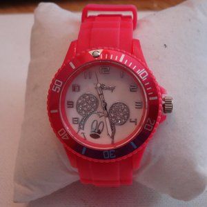 New Pretty Ladies Pink Mickey Mouse Disney Chrono… - image 1